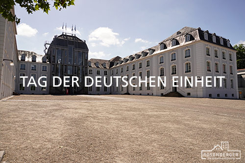 Das Schloss in Saarbrücken zum Tag der Deutschen Einheit